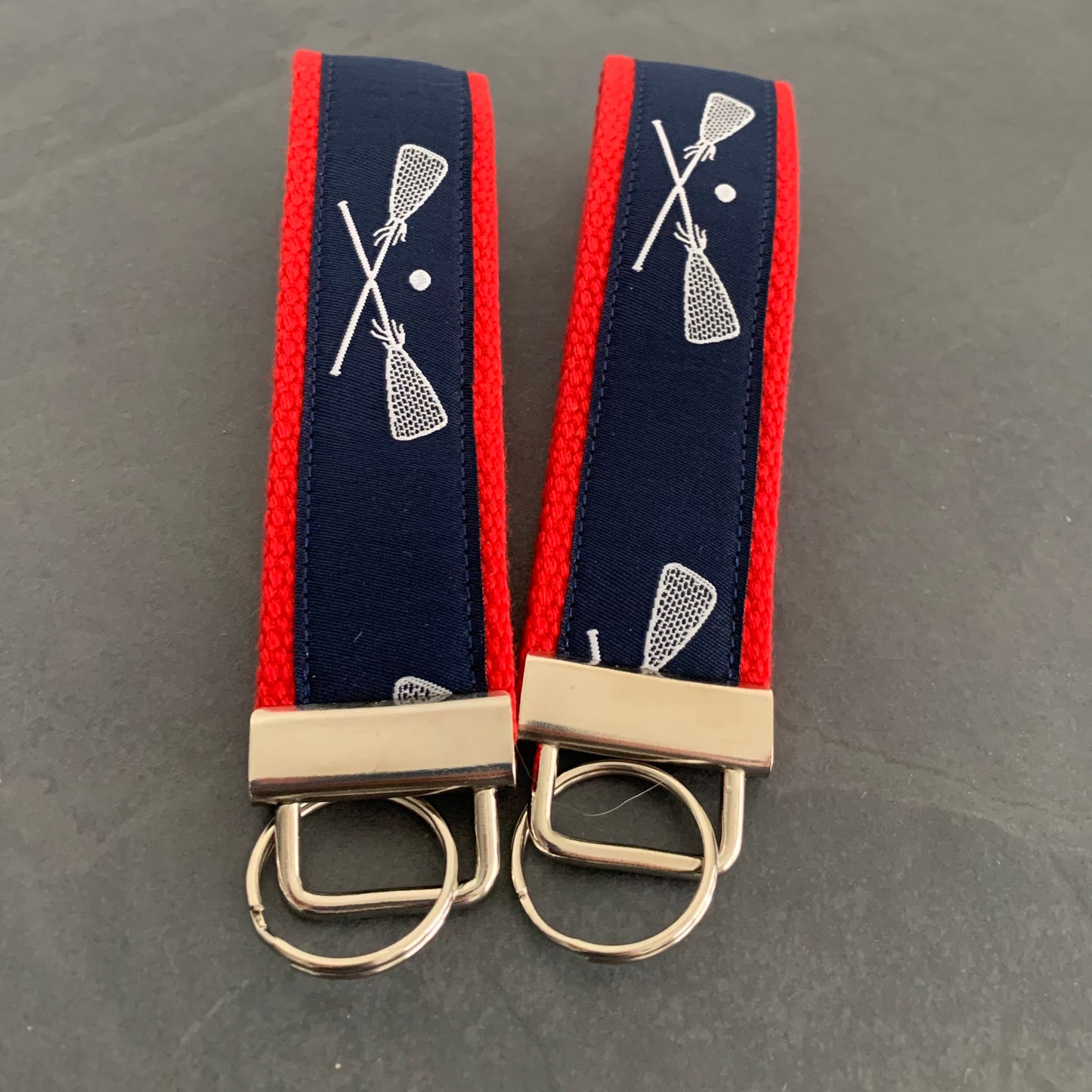 Navy on red Lax